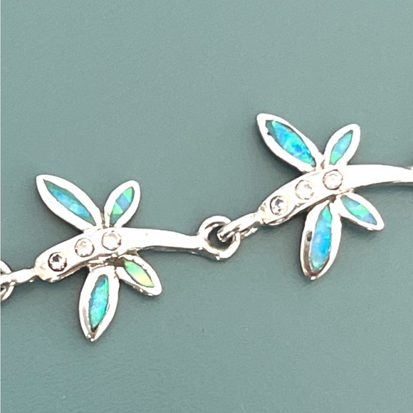 Stamped 925 Sterling Silver Butterfly Bracelet - Picture 2 of 4